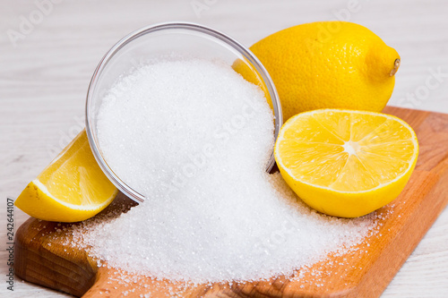 Cuadro en lienzo Citric acid powder