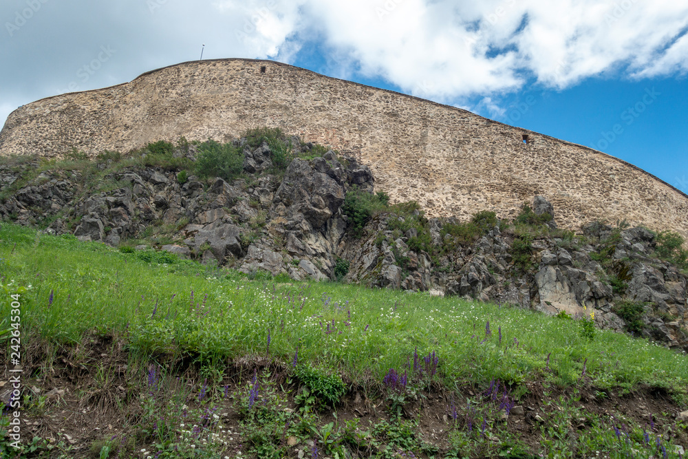 View of Rupea Fortress in Transylvania, Romania