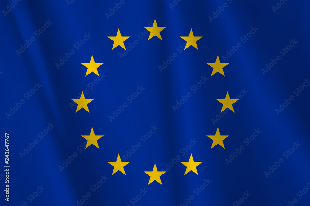 European Union Flag - obrazy, fototapety, plakaty 
