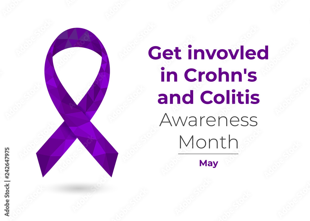 Crohn’s Disease and Colitis Awareness Month (May) low poly ribbon. Colorful vector illustration for web and printing. Crohn’s Disease and Colitis Awareness Month (May) low poly ribbon. Colorful vector illustration for web and printing.
