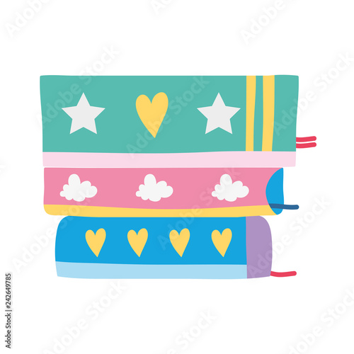 fairytale books drawn icon