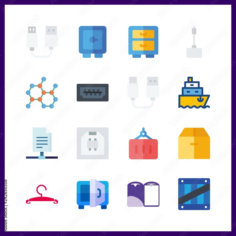 16 storage icon. Vector illustration storage set. container and chemical icons for storage works 16 storage icon. Vector illustration storage set. container and chemical icons for storage works