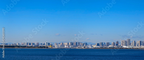舞浜から見た東京ベイエリアのパノラマ写真