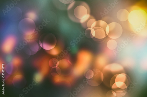 Blue bokeh abstract background.