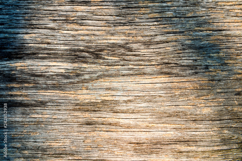 Fototapeta premium Old dark wood texture for wooden background