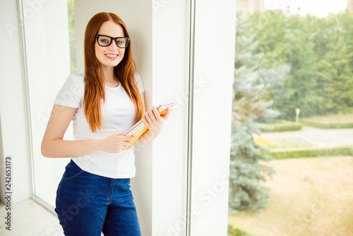 Free Download Photo portrait of nice pretty cute dreamy clever intelligent wit - GFXLoad