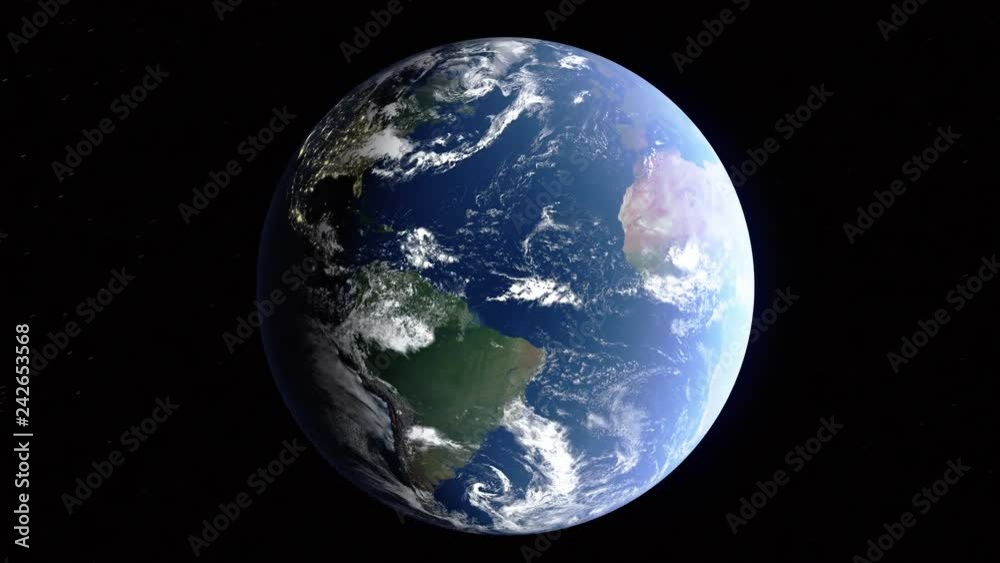 Realistic 3d animated earth showing the borders of the country Azerbaijan and the capital Baku in 4K resolution