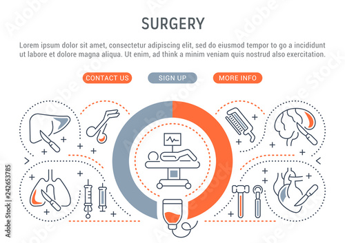 Vector Illustration of Surgery.