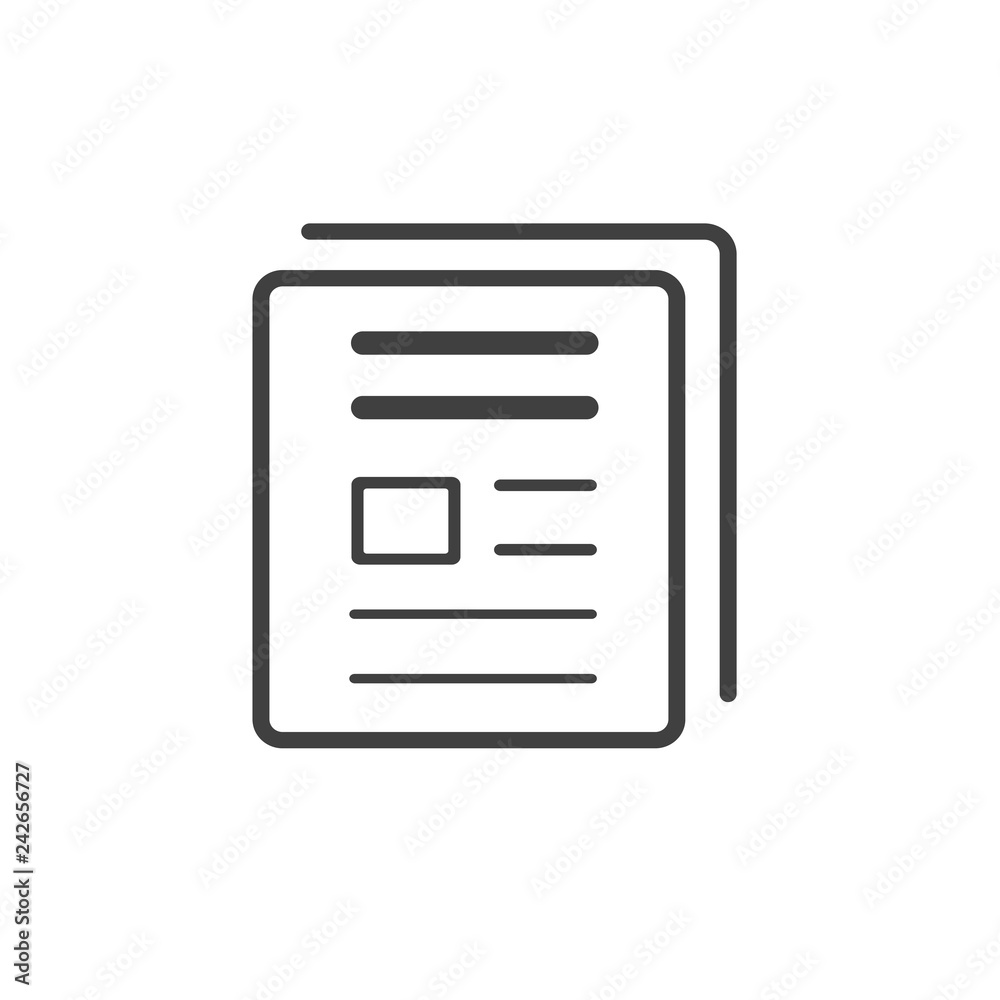 Newspaper icon, news symbol. Vector illustration. Newspaper icon, news symbol. Vector illustration.