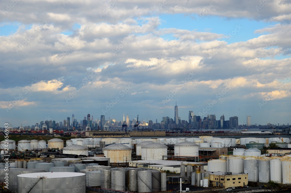 View of the city of New York from Port Richmond