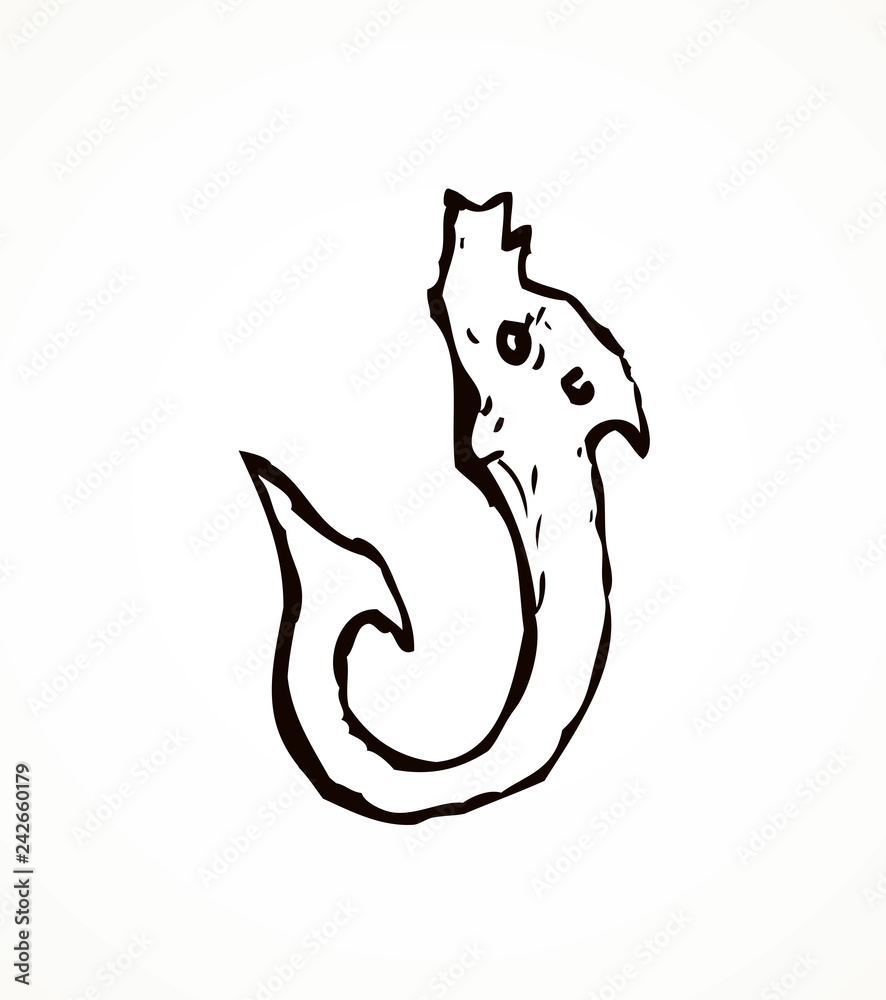 Bone Hooks. Vector drawing