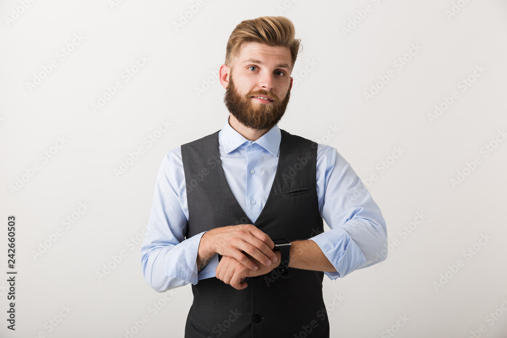 Portrait of a confident young bearded businessman Portrait of a confident young bearded businessman