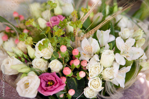 Bouquet of different flowers.