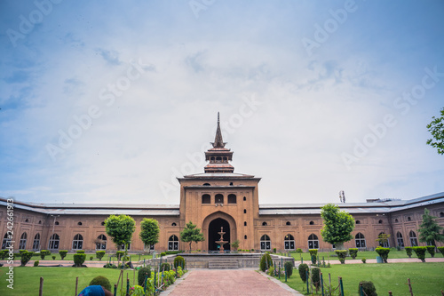 The Jamia Masjid of Srinagar in Kashmir, India photo