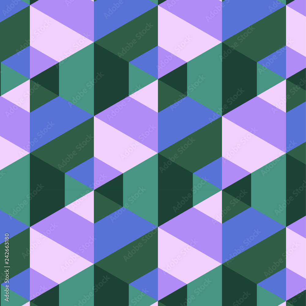 Bright geometric seamless repeating hexagon shapes pattern. Modern stylish texture. Repeating geometric tiles. Linear monochrome cubes with volume effect. Vector graphics. Bright geometric seamless repeating hexagon shapes pattern. Modern stylish texture. Repeating geometric tiles. Linear monochrome cubes with volume effect. Vector graphics.