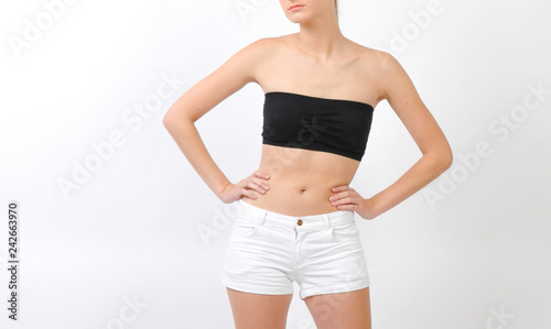 schlanke frau taille brust busen bauch chulter amre photo