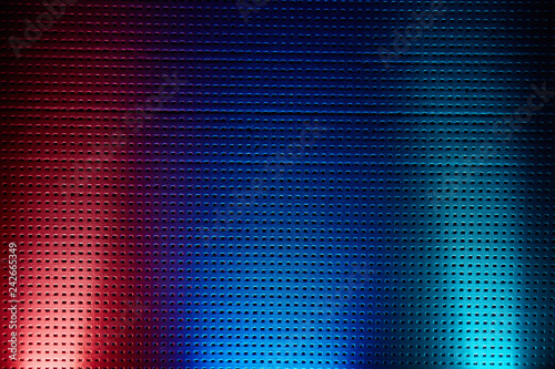 Rays of red, navy and blue colors of light