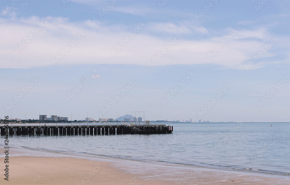 pier on the beach