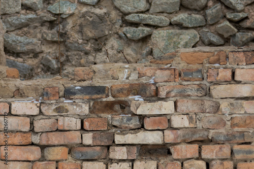 old brickwork wall for retro background