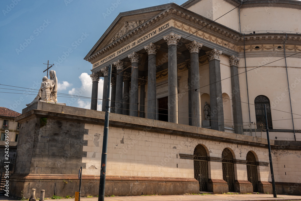 Obraz premium Church of the Great Mother of God, symbol of magical Turin