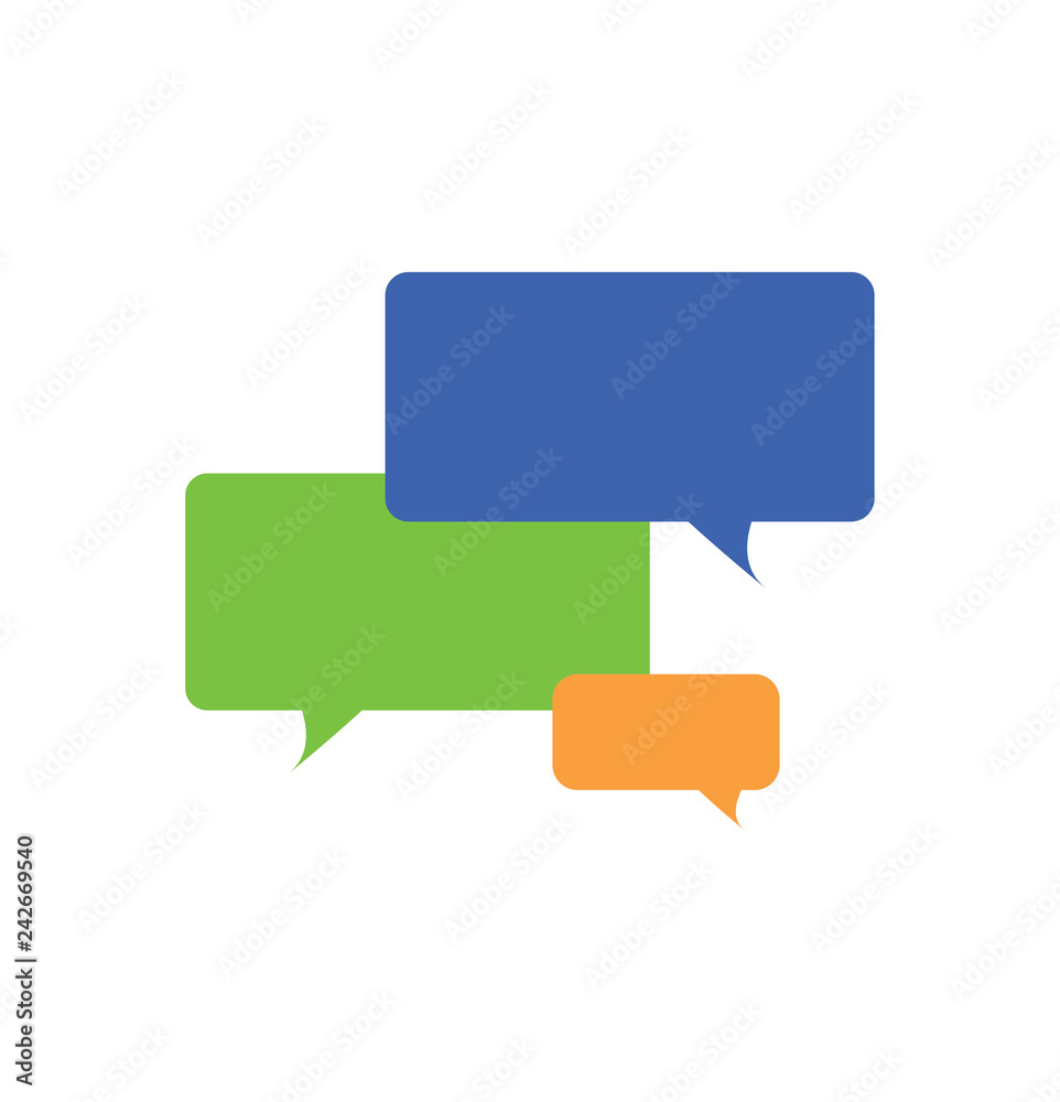 Vector of abstract simple speech bubble Vector of abstract simple speech bubble
