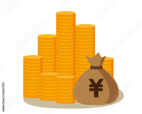 お金　コイン　ゴールド　円　￥