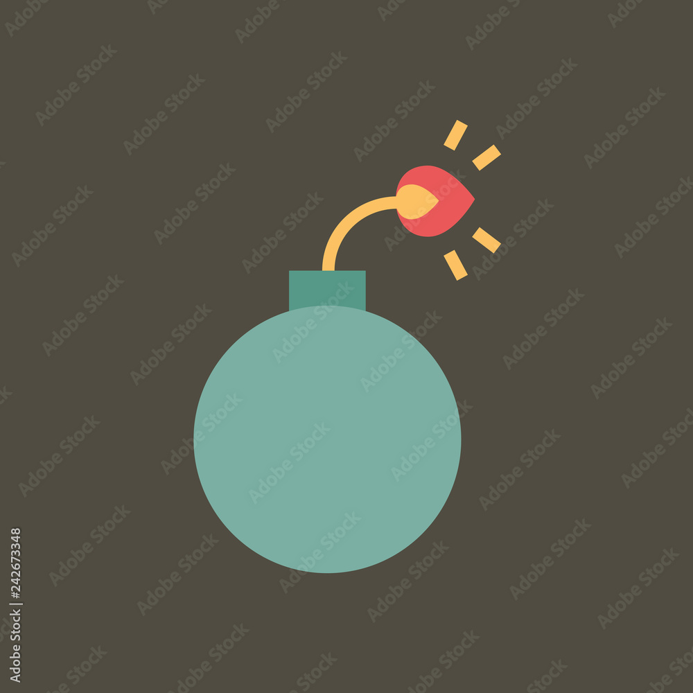 Silhouette icon bomb Silhouette icon bomb