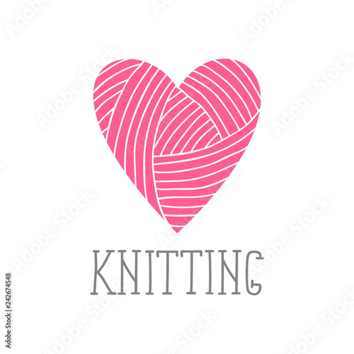knitted background. Vector illustration. It can be used for stickers and labels
