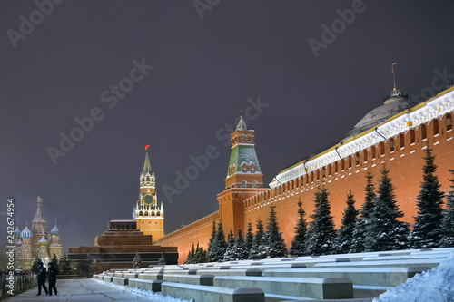 Kremlin in Moscow at winter. Russia photo