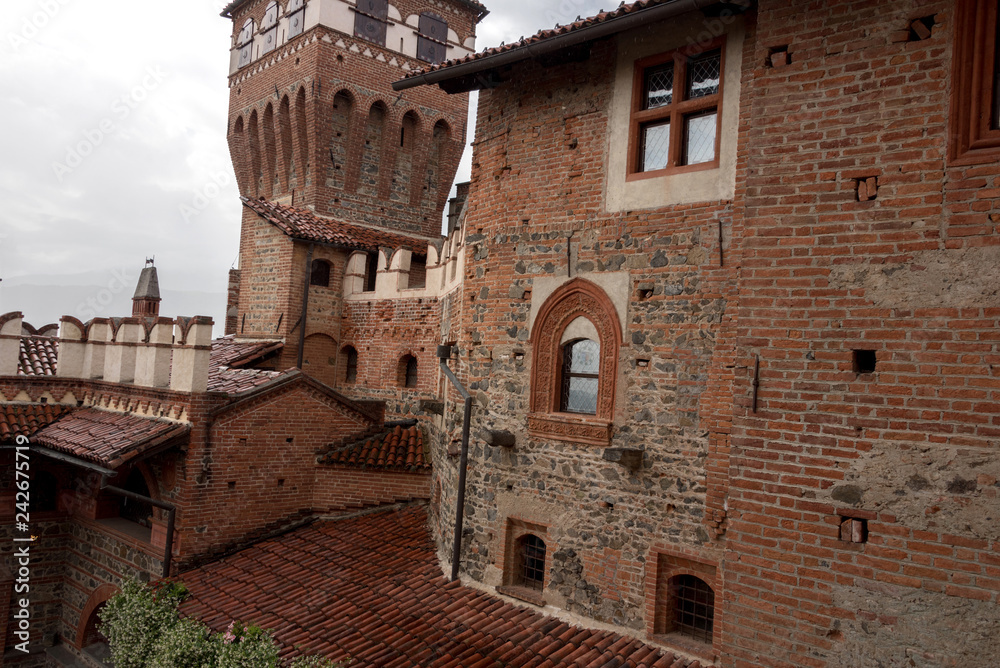 panoramic view of the various parts of the castle