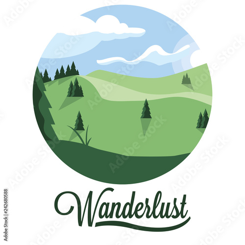 scene landscape forest wanderlust