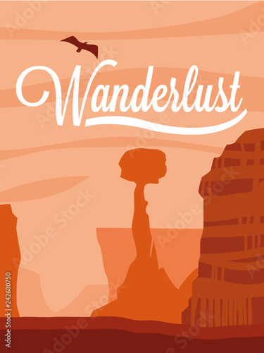 scene landscape desert wanderlust