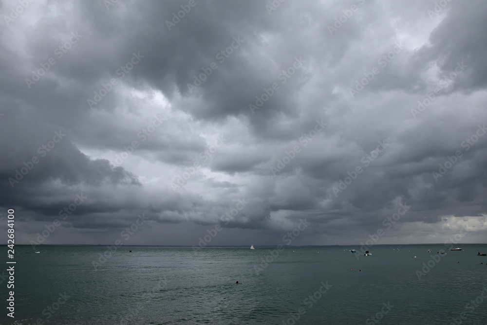 Obraz premium Orage à Noirmoutier, France