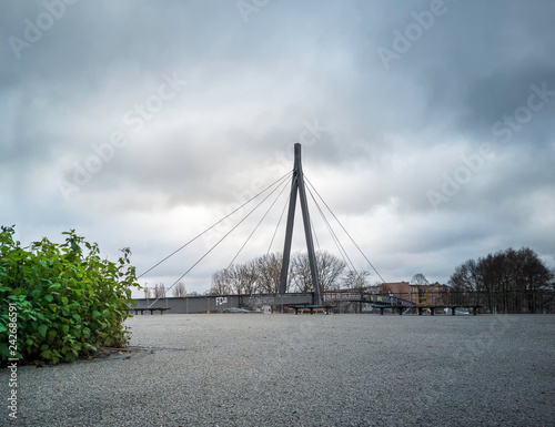 Bridge of the Kaisersteg in Schöneweide Berlin. photo