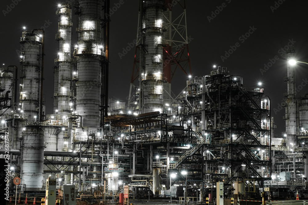 鹿島工業地帯 工場夜景 鹿島工業地帯 工場夜景