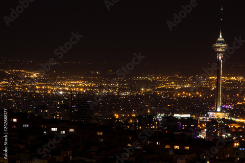 night view of Tehran