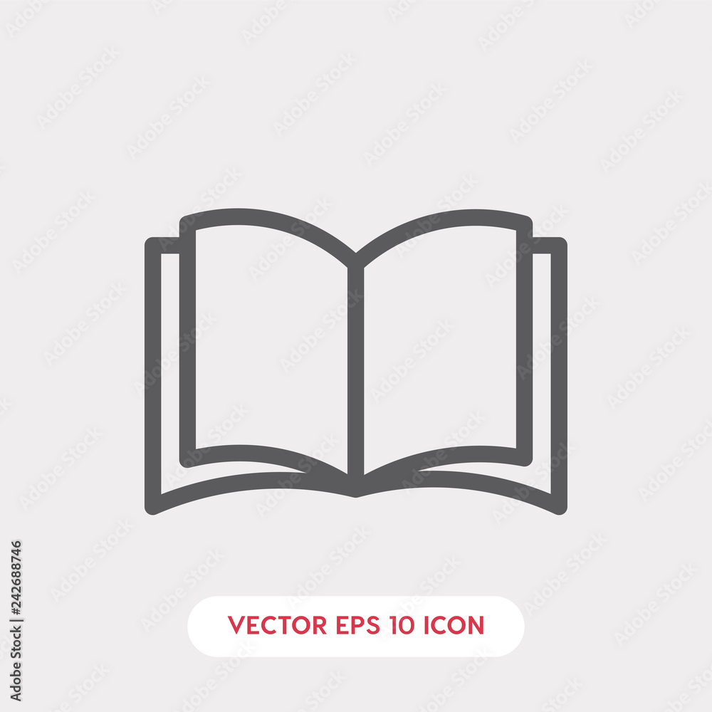 open book icon. open book icon vector. Linear style sign for mobile concept and web design. book free symbol illustration vector graphics - Vector open book icon. open book icon vector. Linear style sign for mobile concept and web design. book free symbol illustration vector graphics - Vector