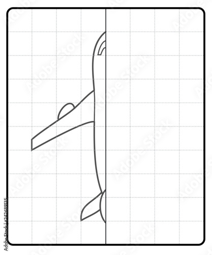 Complete the Drawing: Airplane
