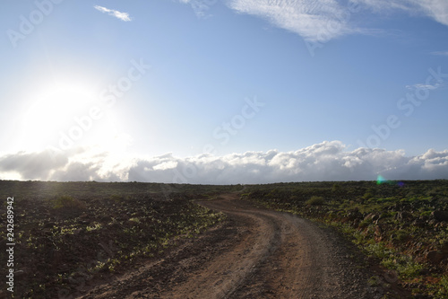 Wüstenstraße in Kenia