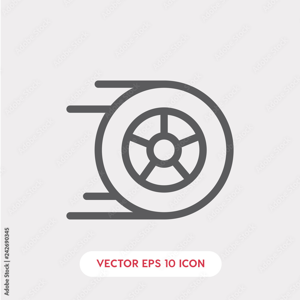 fast wheel icon vector fast wheel icon vector