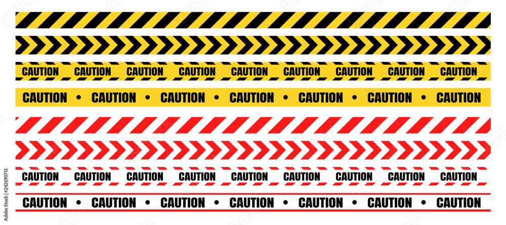 Hazardous warning tape sets must be careful for construction and crime.