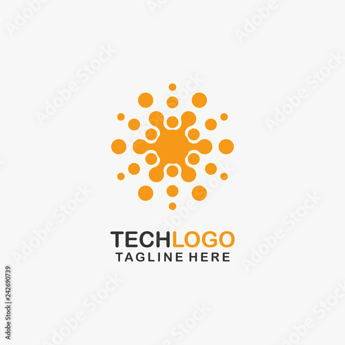 Shine tech logo design