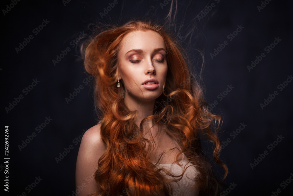 Beautiful face of young adult woman Beautiful face of young adult woman