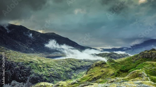 Timelapse of Snowdonia National Park, Wales, UK