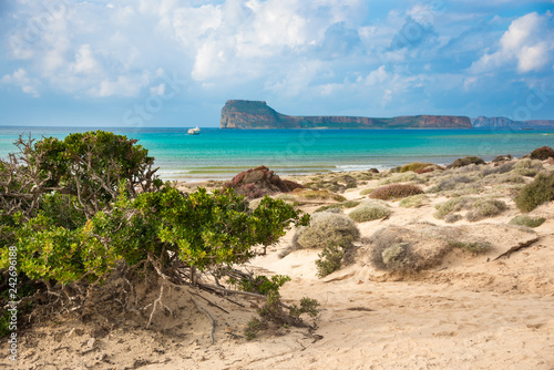 Fototapeta Naklejka Na Ścianę i Meble -  Balos beach on Crete island in Greece