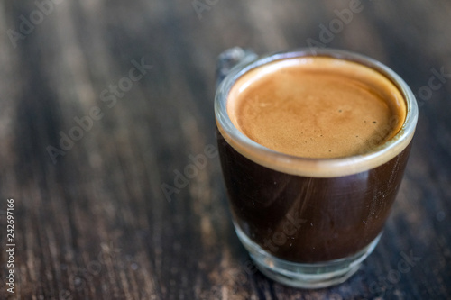 shot espresso coffee