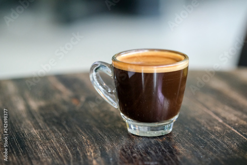 shot espresso coffee
