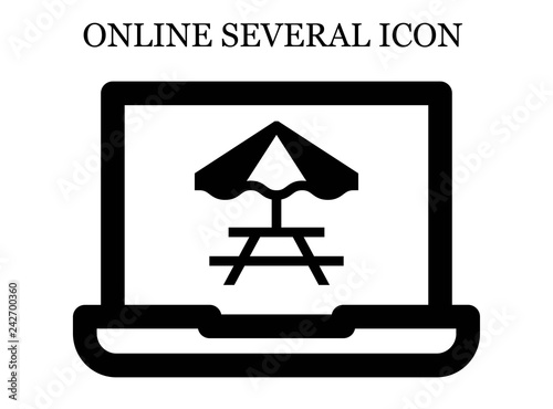 Picnic table search icon