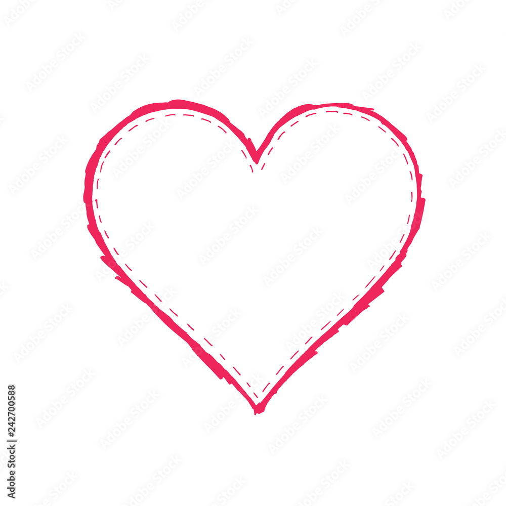 Abstract bright vector heart Abstract bright vector heart