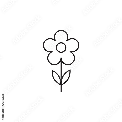 Flower Icon in trendy flat style isolated on grey background. Spring symbol for your web site design, logo, app, UI. Vector illustration, EPS10.